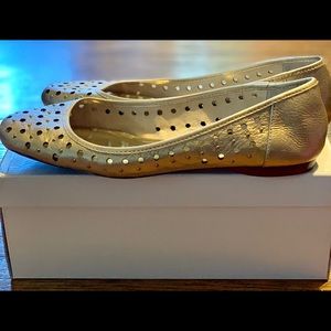 Michael Kors Gold Flats Size 11
